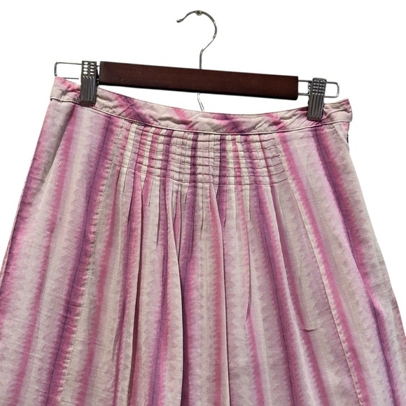 Free People Womens Size 2 Skirt A Line Purple Lavender Lined Embroidered Eyelet - Picture 2 of 8